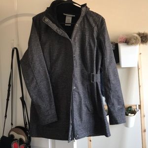 Grey waterproof fur lined jacket